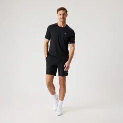 Ace Mesh Panel T-Shirt, Black Beauty