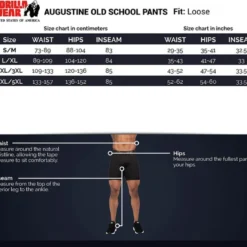 Augustine Old School Pants, Black/Red