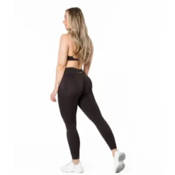 Aura Seamless Scrunch Tights, Brun
