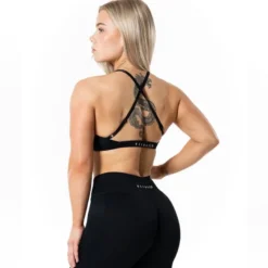 Aura Seamless Sports Bra Black