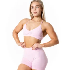 Aura Seamless Sports Bra Light Pink