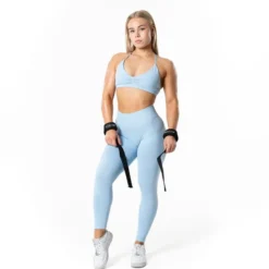 Aura Seamless Sports Bra Light Blue