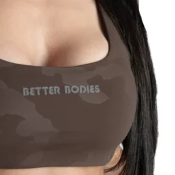 Better Bodies Sport tops, BB strappy bra, Timber Camo