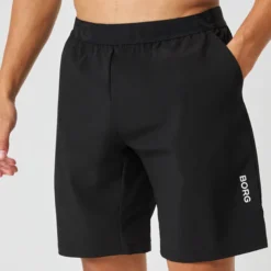 Borg Athletic 9" Shorts, Black Beauty