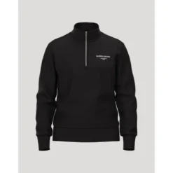 Borg Essential 1 Half Zip, Black Beauty