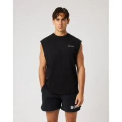 Borg Gym Sleeveless T-shirt, Black Beauty