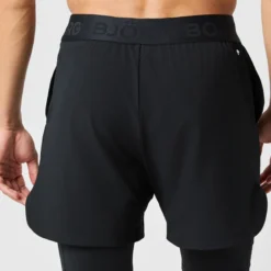 Borg 2 in 1 Shorts, Black Beauty
