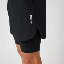 Borg 2 in 1 Shorts, Black Beauty