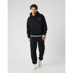 Borg Oversized Hoodie, Black Beauty