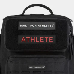 Built for Athletes Athlete Patch Black/Red Text