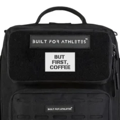 Built for Athletes But First Coffee Velcro Patch