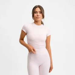 Butter Soft Tee Pink Blush