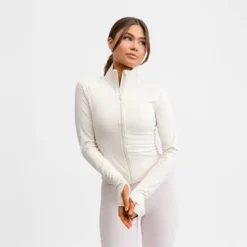 Butter Soft Zip Cardigan Cream White