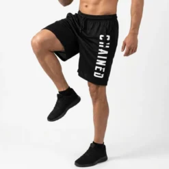 Chained Mesh Shorts Black/White