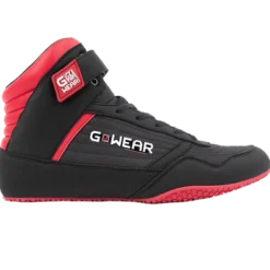 Classic High Tops, black/red