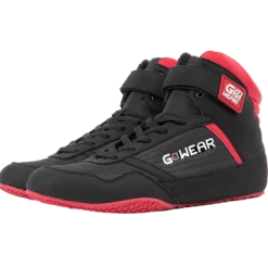 Classic High Tops, black/red