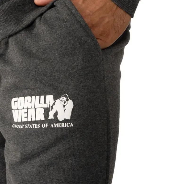 Classic Oversized Sweatpants, Dark Grey Melange