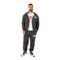 Classic Oversized Sweatpants, Dark Grey Melange