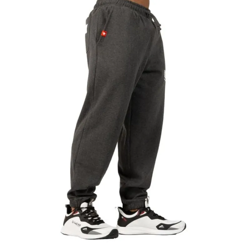 Classic Oversized Sweatpants, Dark Grey Melange