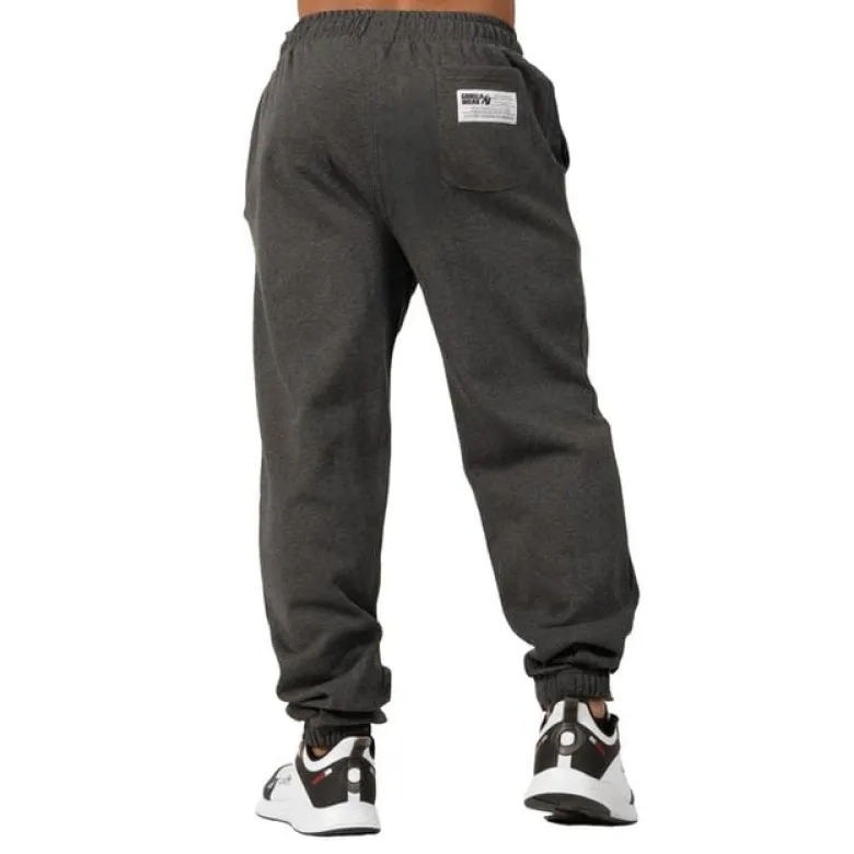Classic Oversized Sweatpants, Dark Grey Melange