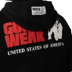 Classic Oversized Zipped Hoodie, Black