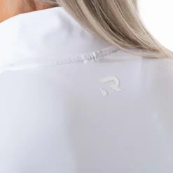 Clean Zip Longsleeve, Vit