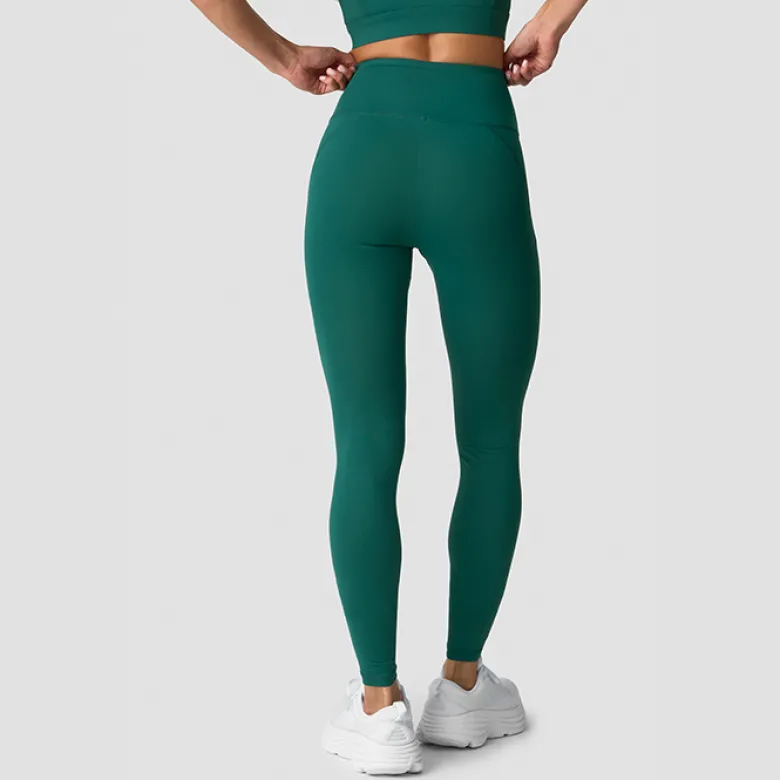 Contrast Tights Wmn, Deep Emerald