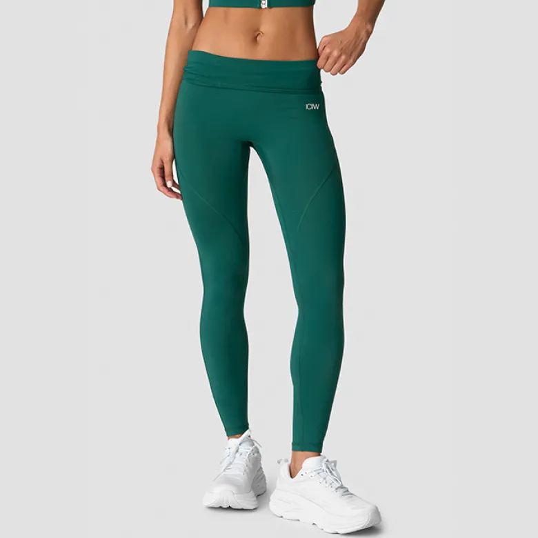 Contrast Tights Wmn, Deep Emerald