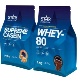 Dag- og nattpakke Myseprotein + Kasein