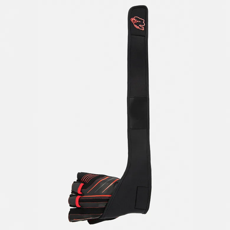 Dallas Wrist Wraps Gloves 2.0, Black/Red