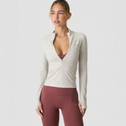 Define Seamless Invisible 1/2 Zip LS