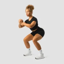 Define Seamless Pocket Shorts, Black