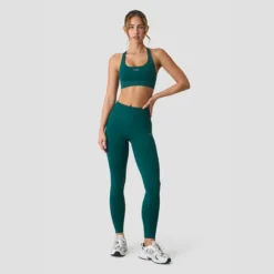 Define Seamless Racer Back Sports Bra, Petrol Green