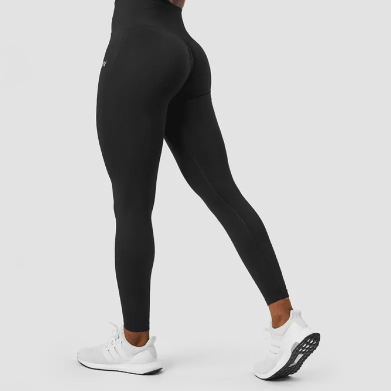 Define Seamless Scrunch Tights, Black