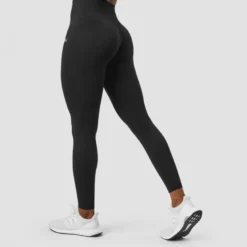 Define Seamless Scrunch Tights, Black
