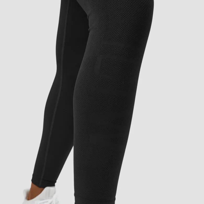 Define Seamless Scrunch Tights, Black