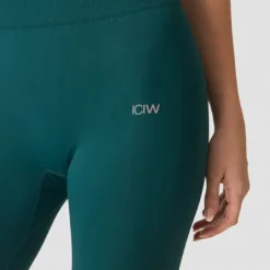 Define Seamless Tights, Petrol Green