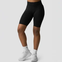 Define Seamless V-shape Biker Shorts, Black