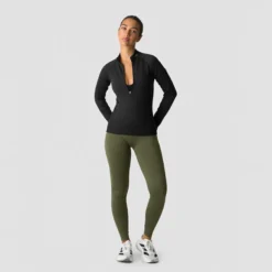 Define Thermal Seamless 1/2 Zip LS, Black