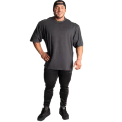 Division Iron Tee, Dark Grey Melange