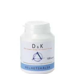 D & K vitamin, 100 kapsler