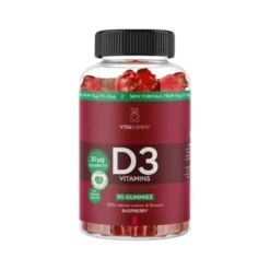 D3 Vitamins Bringebær 90 stk Gummies