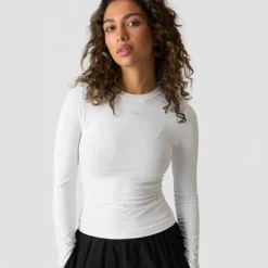 Essence Seamless Long Sleeve,White Snow