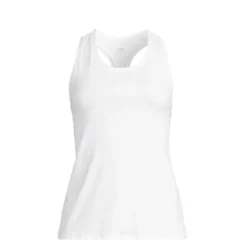 Essential Racerback Tank, White