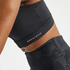 Essential Zip Sportsbra, Black