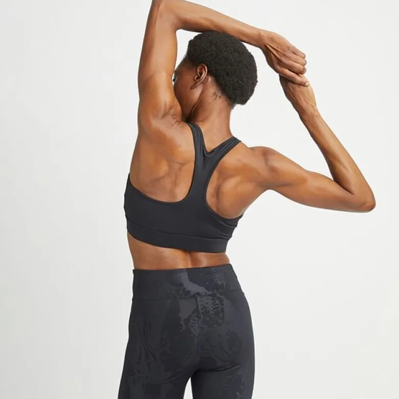 Essential Zip Sportsbra, Black
