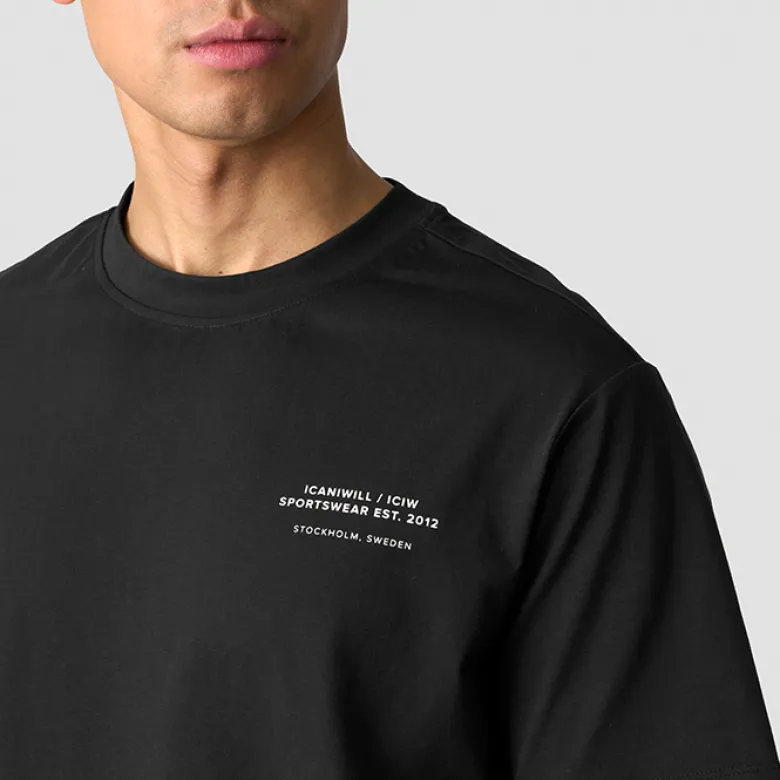 Everyday Cotton T-shirt Print, Black