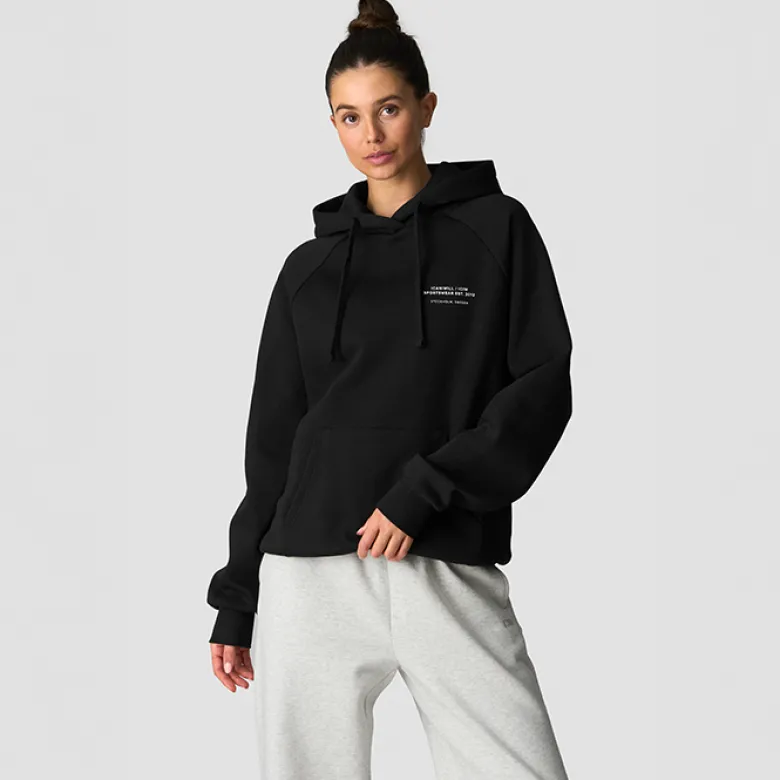 Everyday Hoodie Print, Black