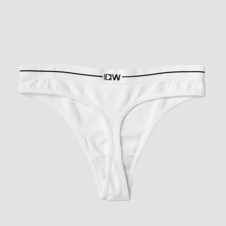 Everyday Seamless Thong 2-pack, Black/White