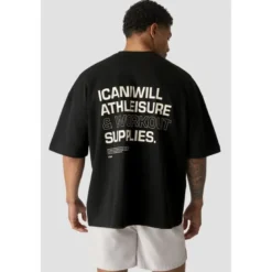 Everyday Terry Oversized T-shirt, Black